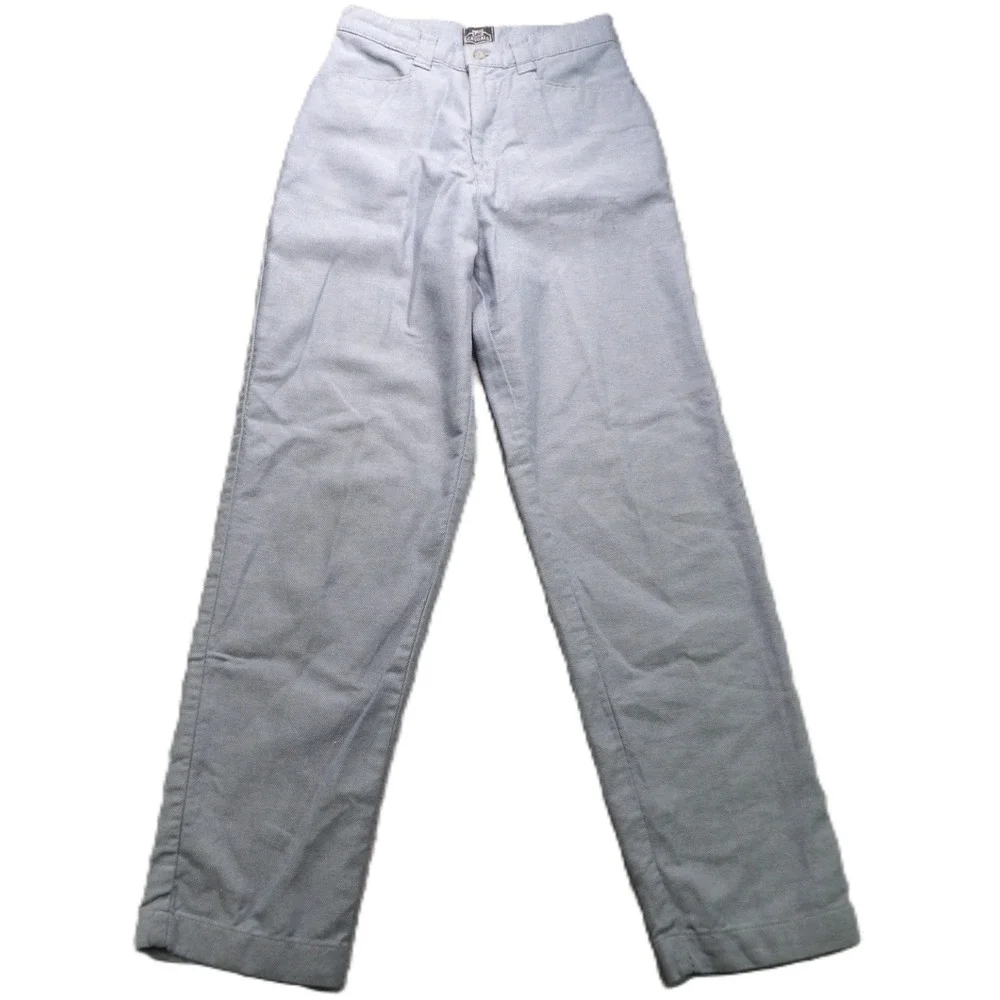 VTG Lee Casuals High Rise Pants Cotton Stretch Women 6 Medium Light Blue 90s EUC